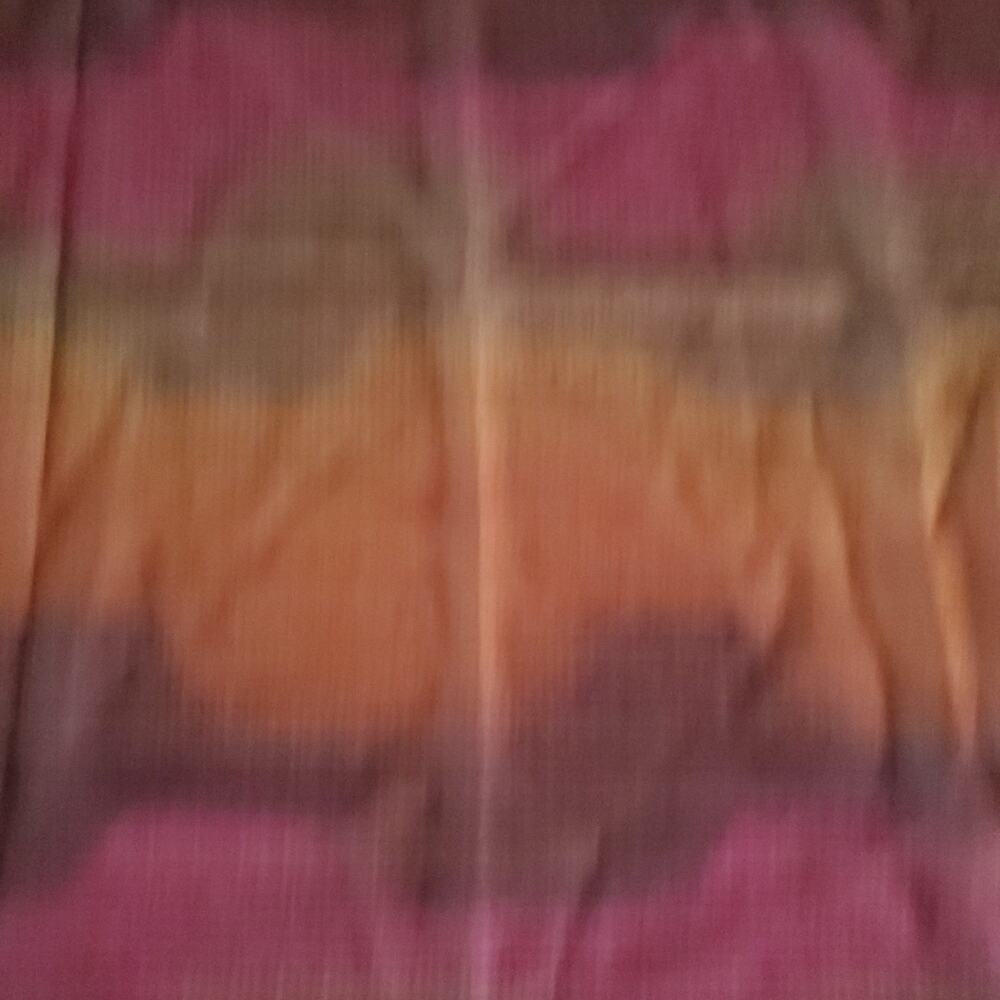 Vintage Scarf BURGUNDY AMBER OMBRE Sheer Chiffon 20" SQUARE - Picture 3 of 9